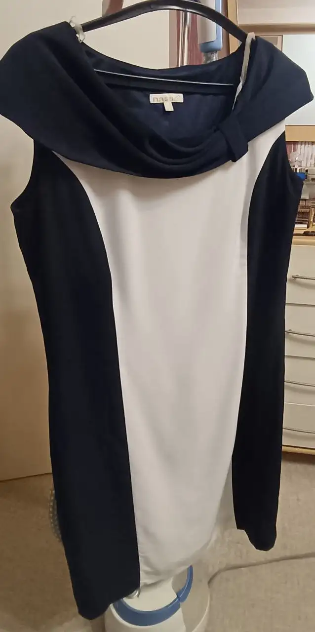 Тёмно-синее платье с подкладом и боковой молнией - Женская одежда (Одежда) в Тюмень