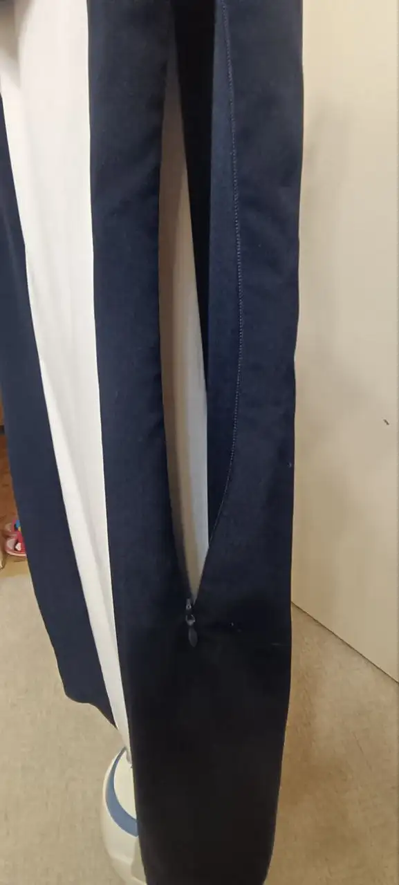 Тёмно-синее платье с подкладом и боковой молнией - Женская одежда (Одежда) в Тюмень