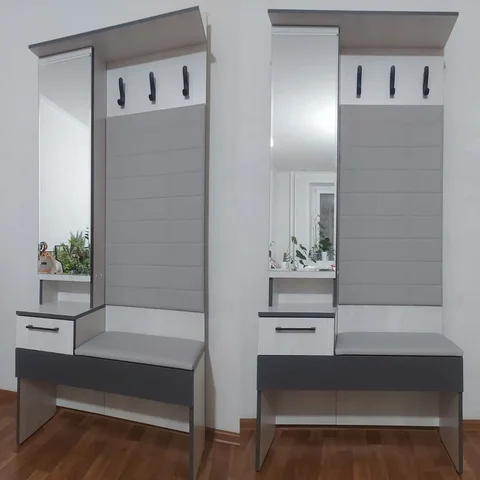 Прихожая современного дизайна графит с белым дубом сонома - Барахолка в Тюмень