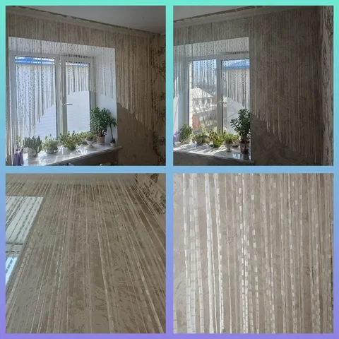 Готовая штора 3 метра цвет айвори - Растения в Тюмень