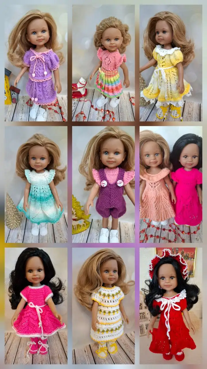 Вязаная одежда для кукол Барби, Паола Рейна, Мия - Куклы и игрушки (Хобби и отдых) в Тюмень