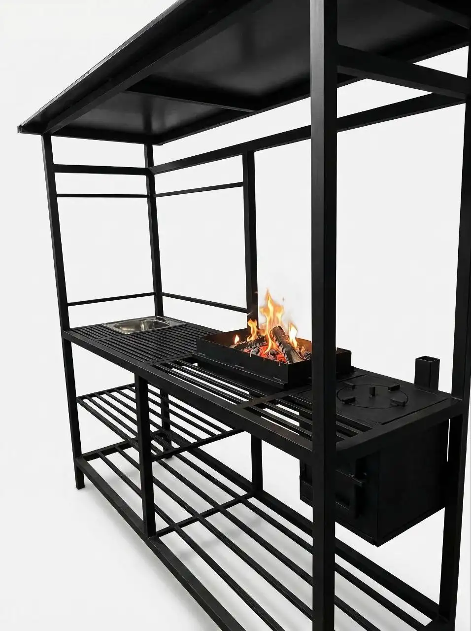 Мангальная зона с мойкой и печкой - Барахолка в Тюмень