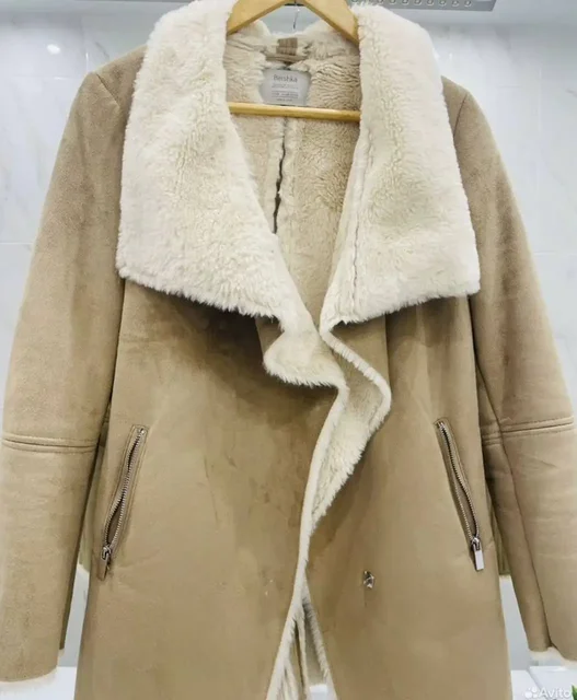 Женская дубленка Bershka искусственная замша - Обувь и аксессуары в Тюмень