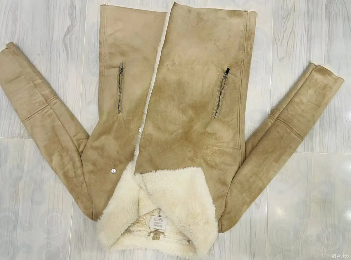 Женская дубленка Bershka искусственная замша - Верхняя одежда (Одежда) в Тюмень