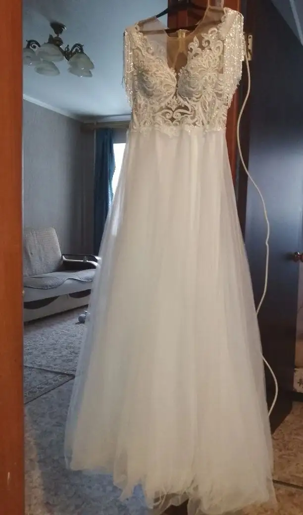 Продам свадебное платье 46-48 размер - Свадебная одежда (Одежда) в Тюмень