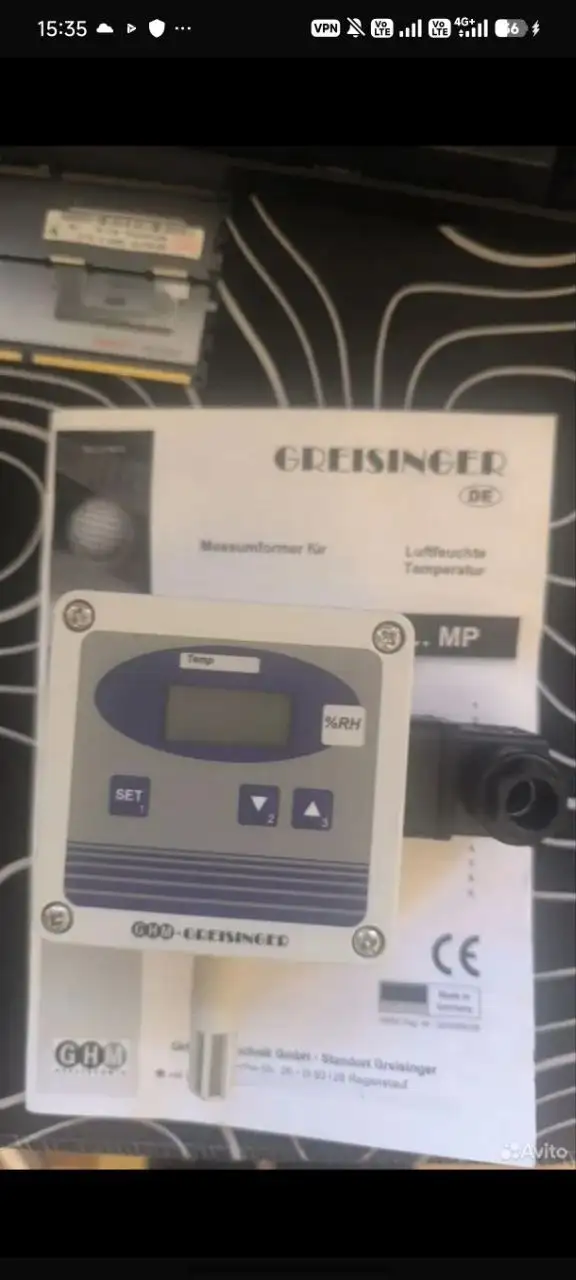 Термогигрометр greisinger ghtu-1r-mp 650858 - Барахолка в Тюмень