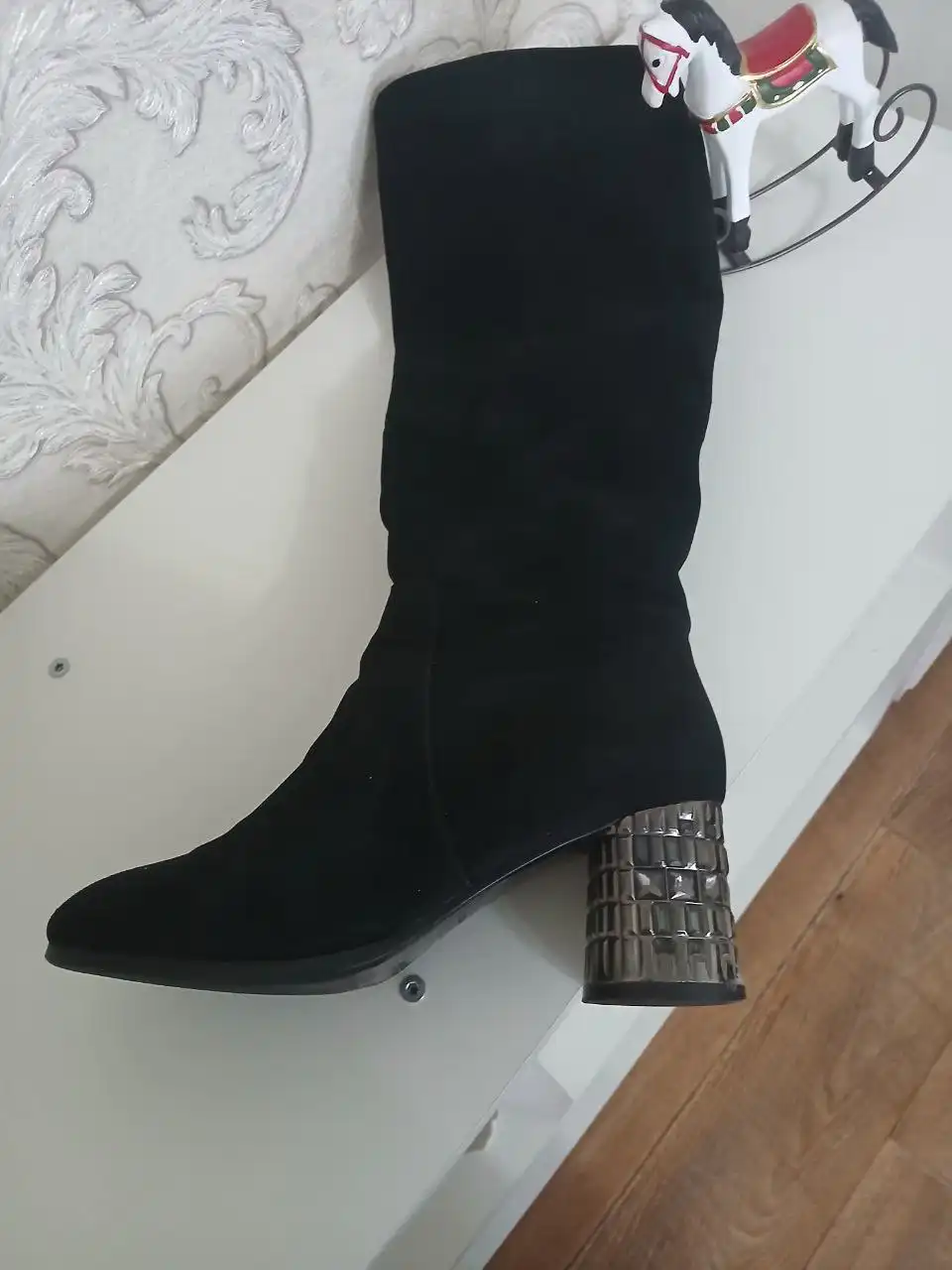 Сапоги натуральная замша размер 37-38