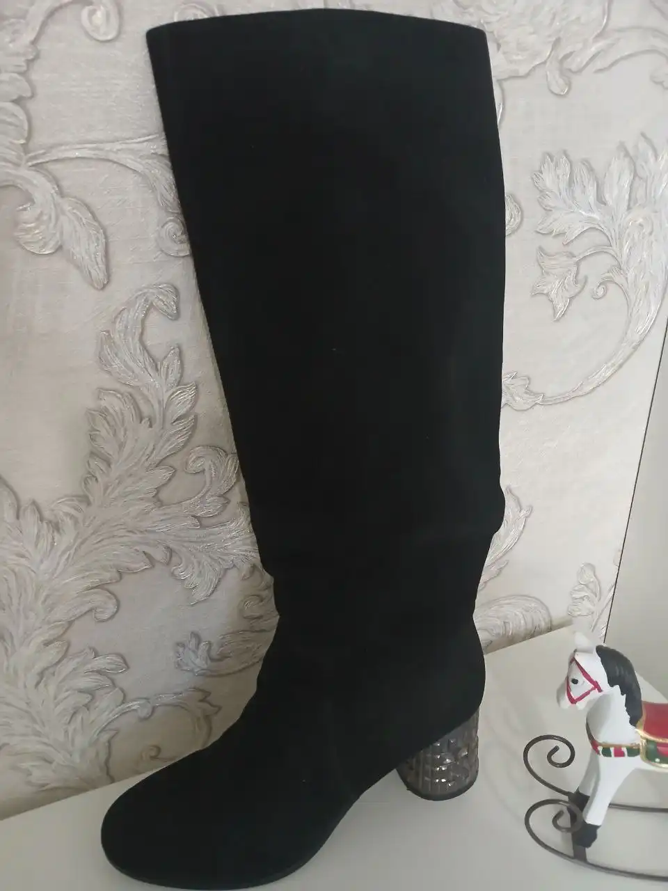 Сапоги натуральная замша размер 37-38