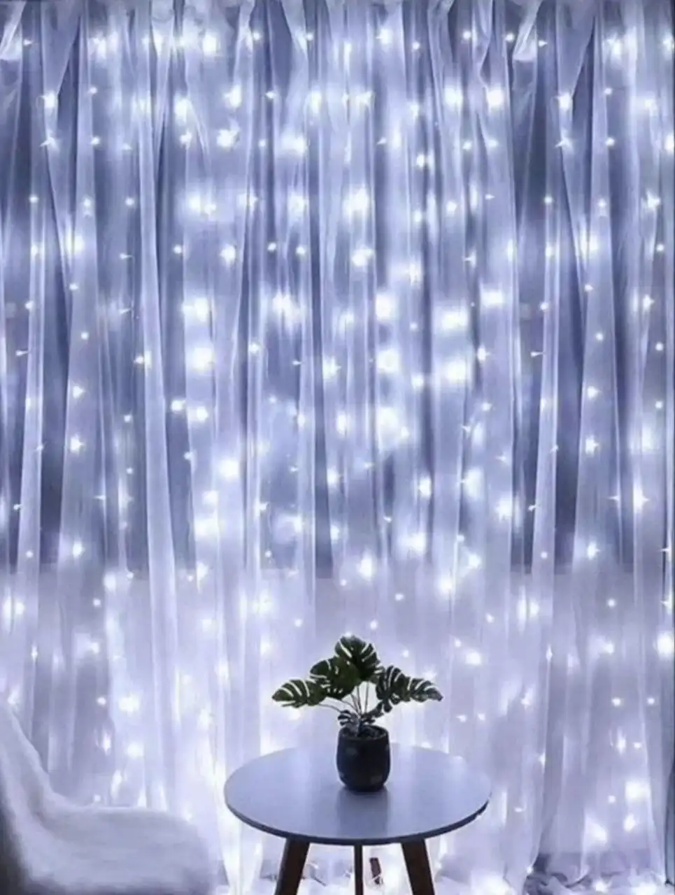 Новогодняя штора гирлянда 3x3 метра с 192 лампочками