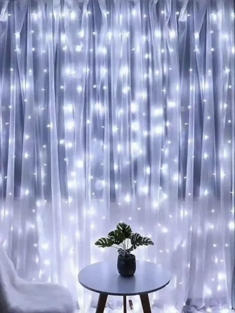 Новогодняя штора гирлянда 3x3 метра с 192 лампочками - Для дома и дачи в Красноярск