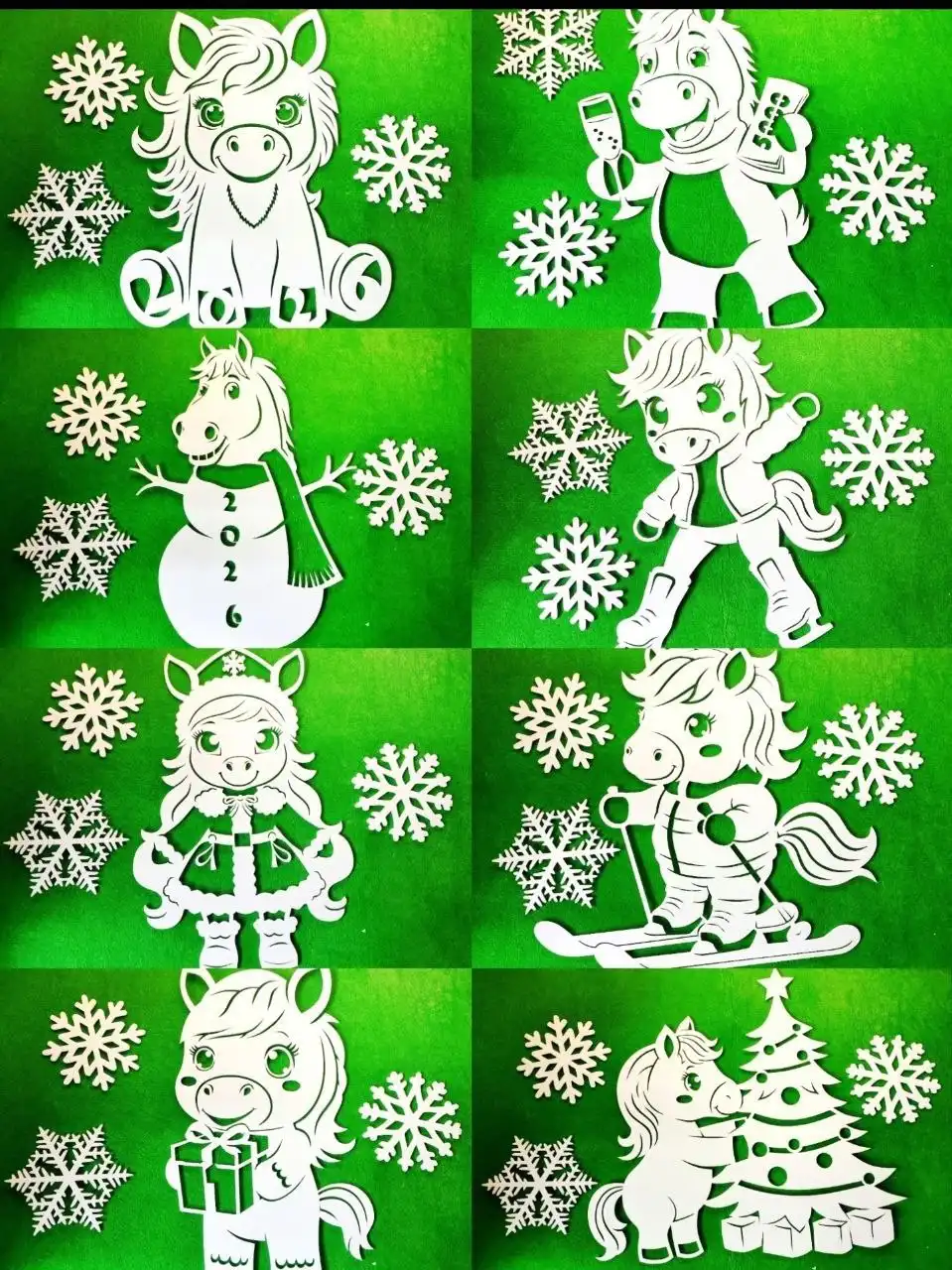 Новогодние украшения и фигуры