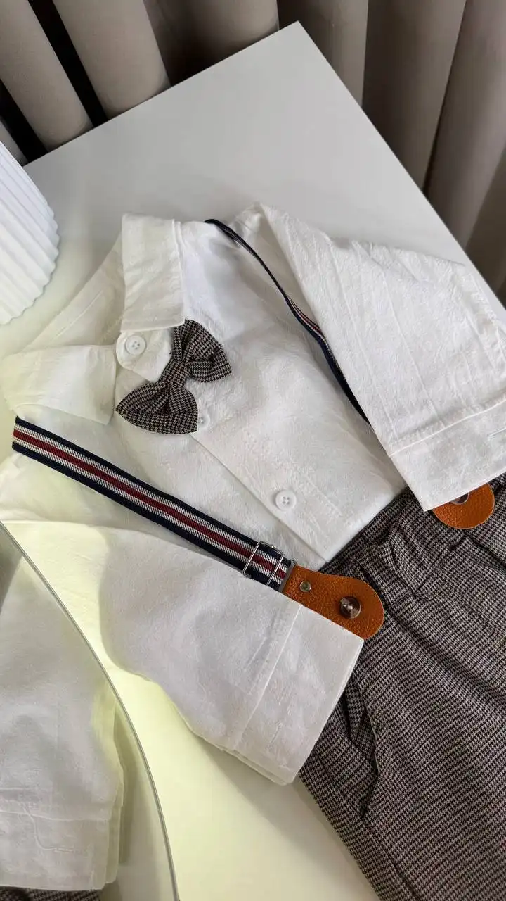 Праздничный костюм на мальчика, новый, размер 80-86