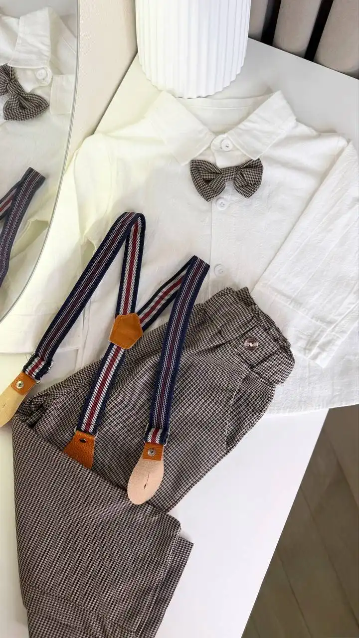 Праздничный костюм на мальчика, новый, размер 80-86