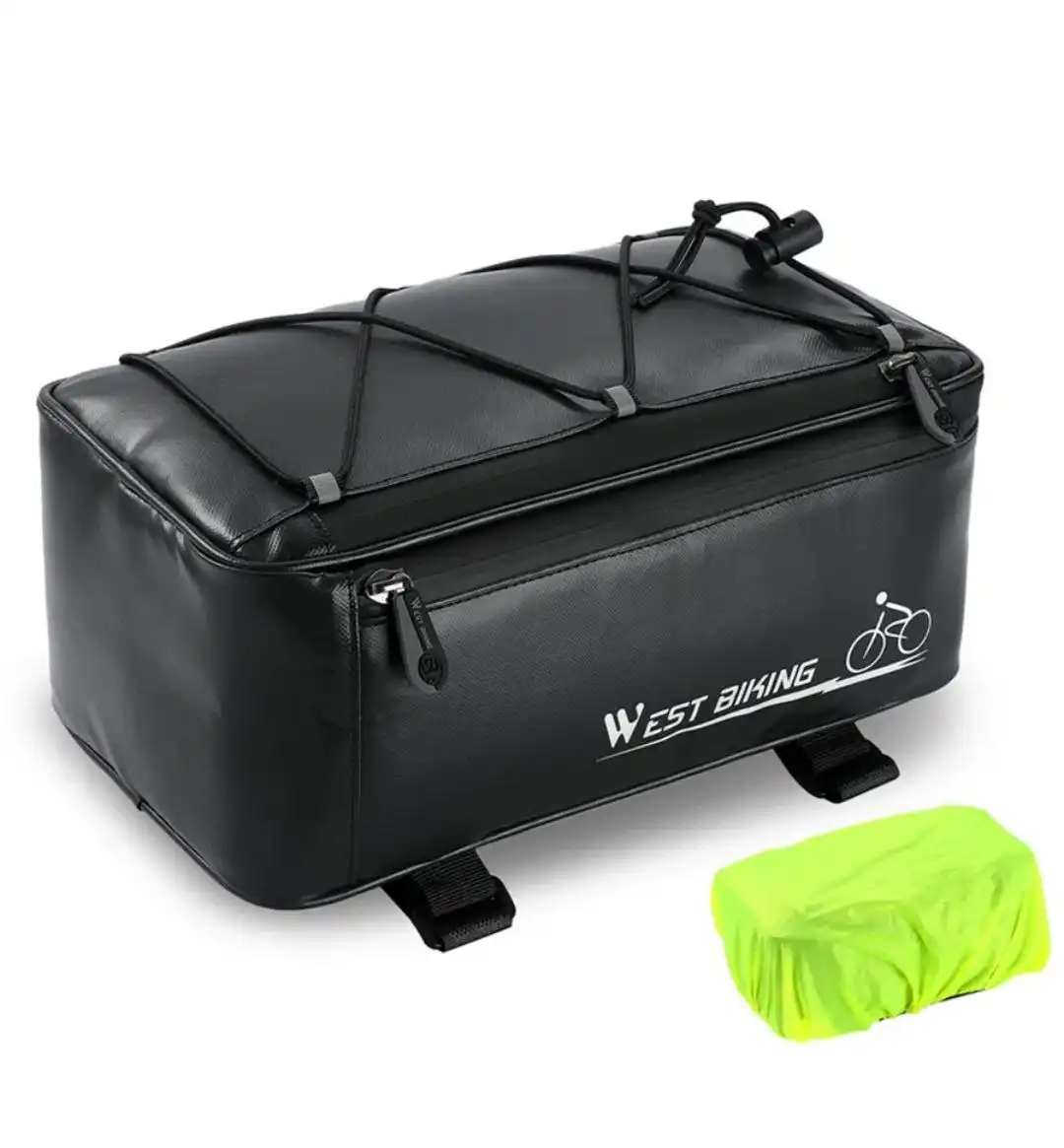 Сумка на задний багажник велосипеда с дождевиком