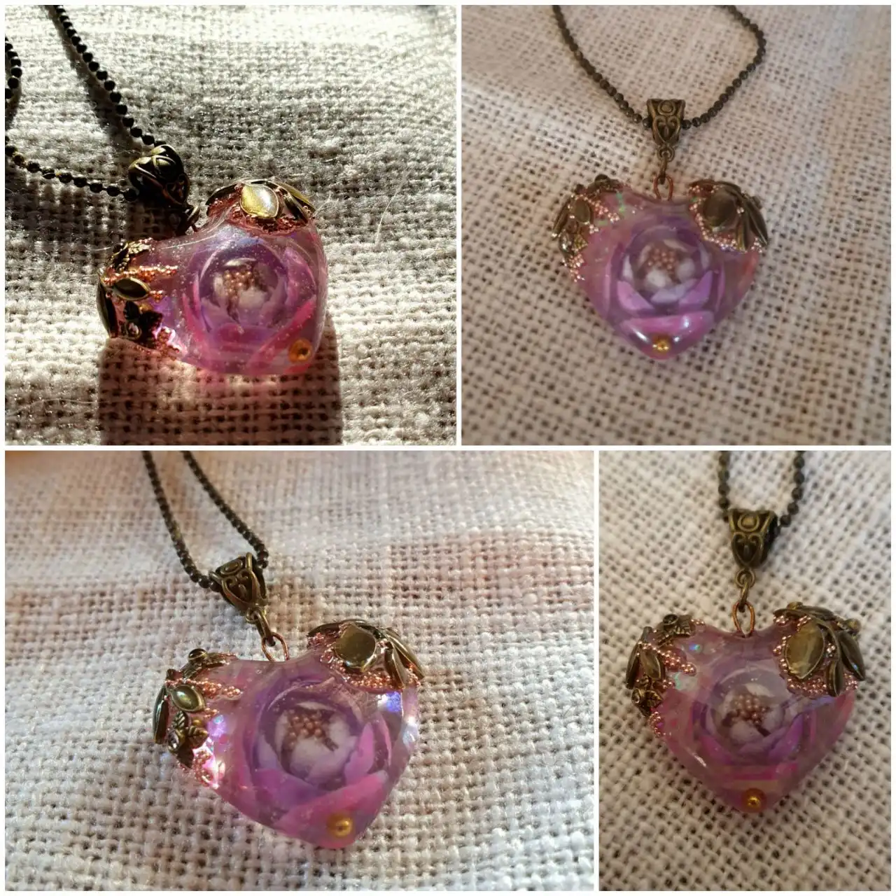 Подвеска ручной работы "цветочное сердце" - Рукоделие (Хобби и отдых) в Сургут