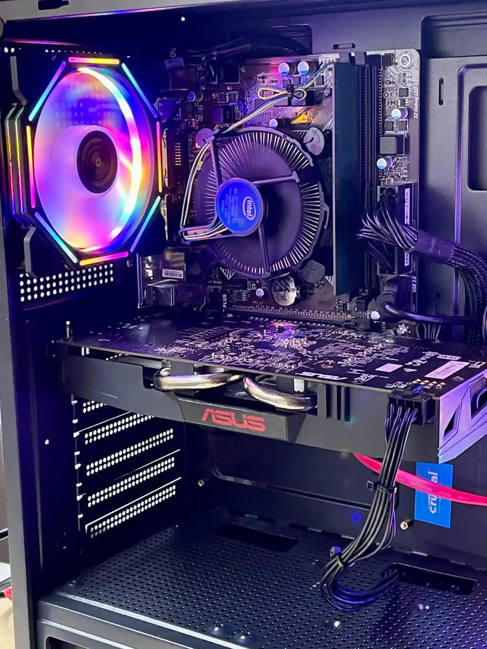 Компьютер Intel Core i5-7400 с видеокартой AMD Radeon RX 570 - Компьютеры (Электроника) в Сургут