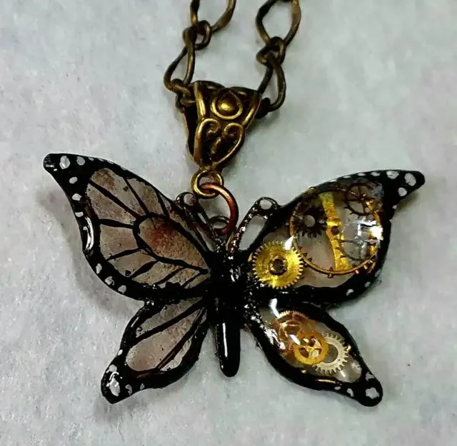 Подвески ручной работы в стиле стимпанк "Механическая бабочка" - Детские вещи в Сургут