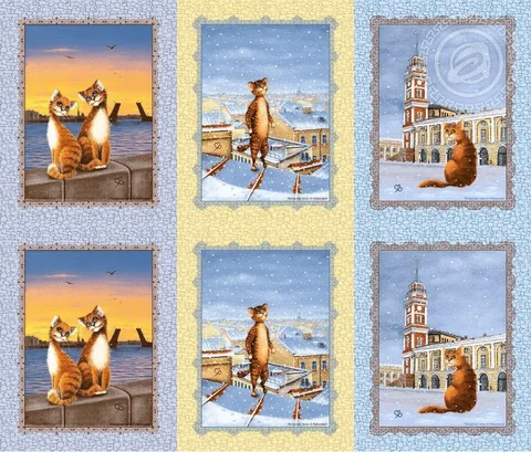 Скатерть Питерские коты - Для дома и дачи в Сургут