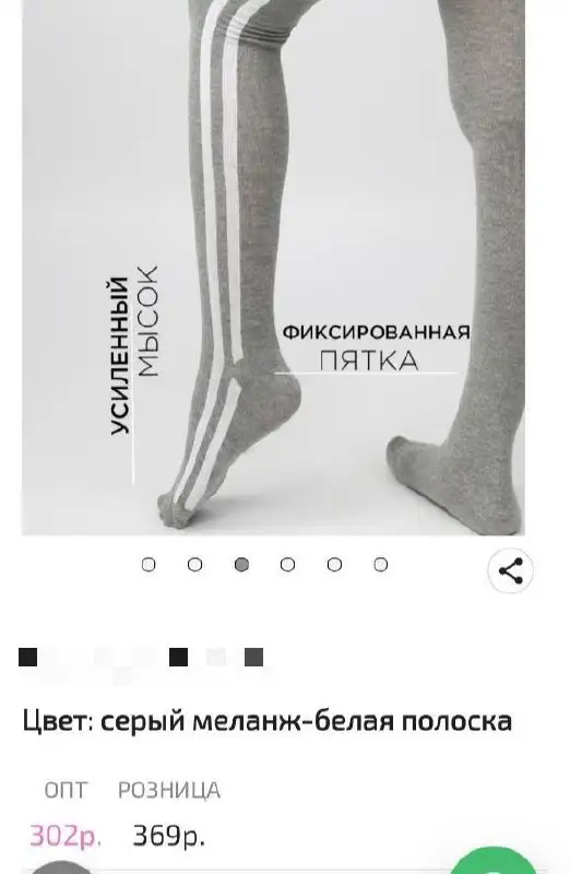 Трендовые колготки черные с лампасами - Колготки (Одежда) в Сургут