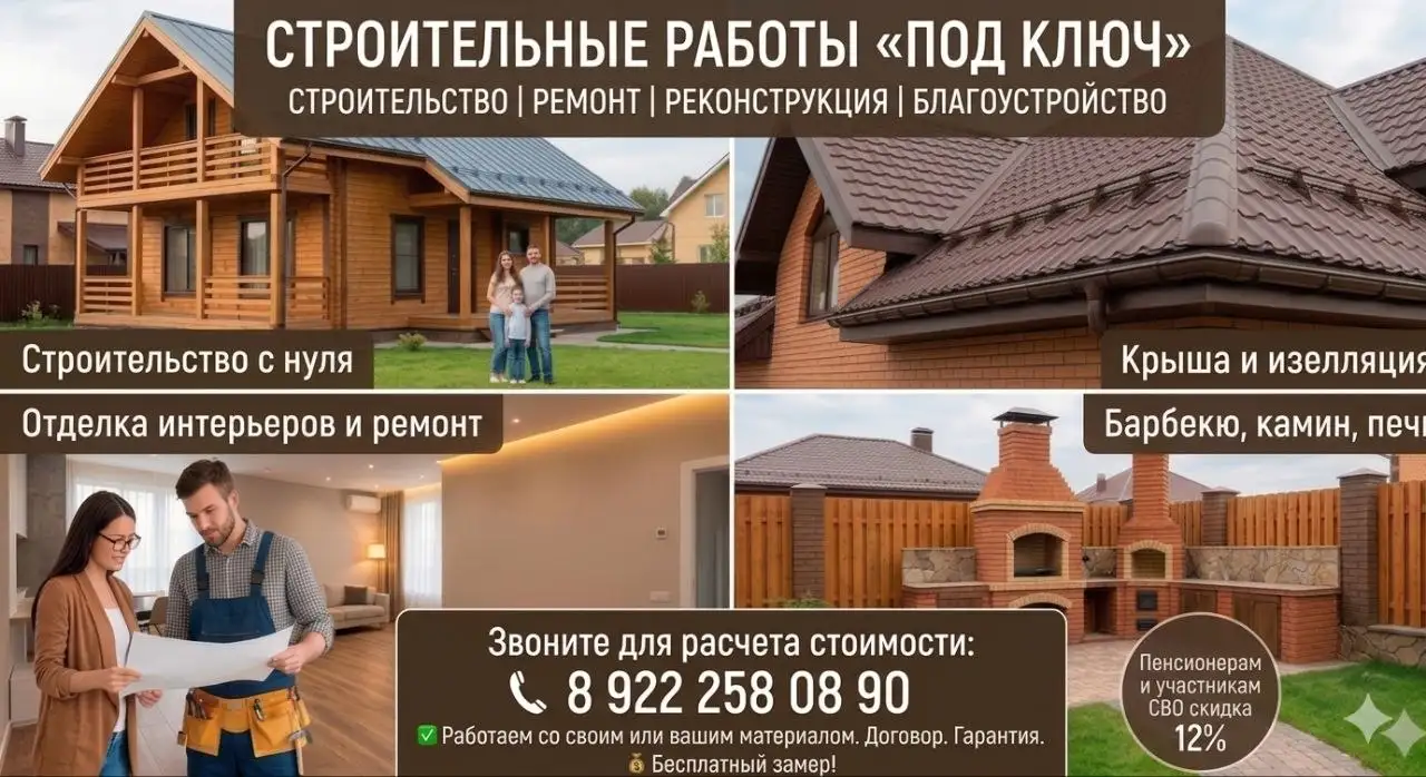 Строительные и ремонтные работы под ключ в Сургуте - Строительные и ремонтные работы (Услуги) в Сургут