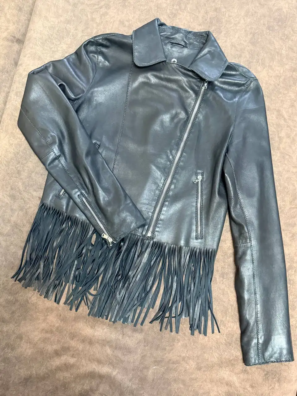 Куртка Massimo Dutti из натуральной кожи - Верхняя одежда (Одежда) в Москва