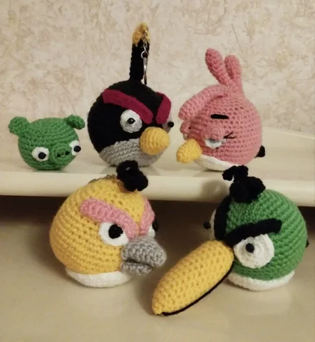 Игрушки/брелоки Angry Birds ручной работы - Туризм в Москва