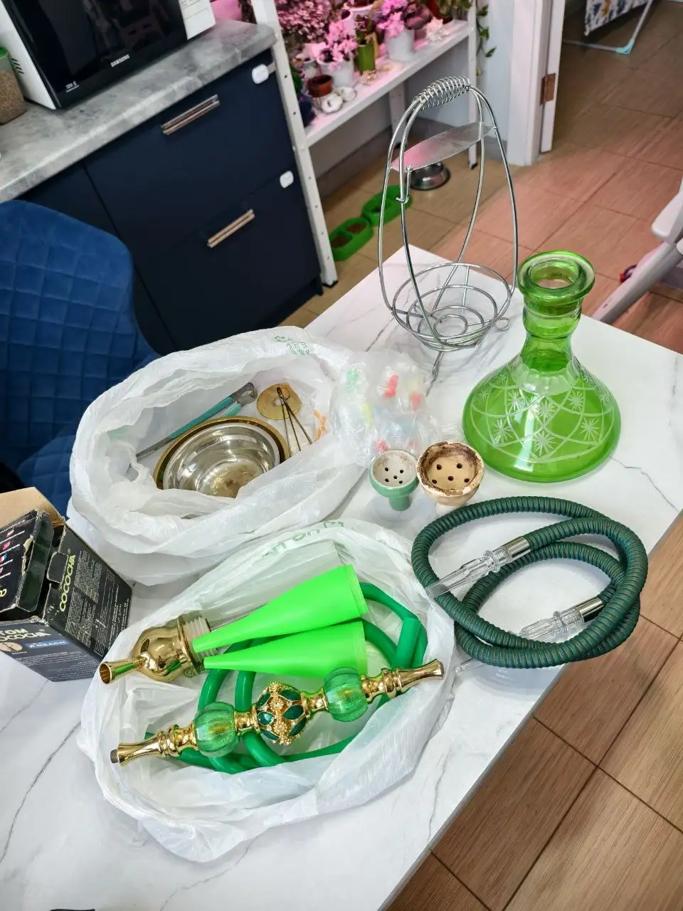 Полный набор для кальяна с углём - Кальяны и табак (Барахолка) в Москва
