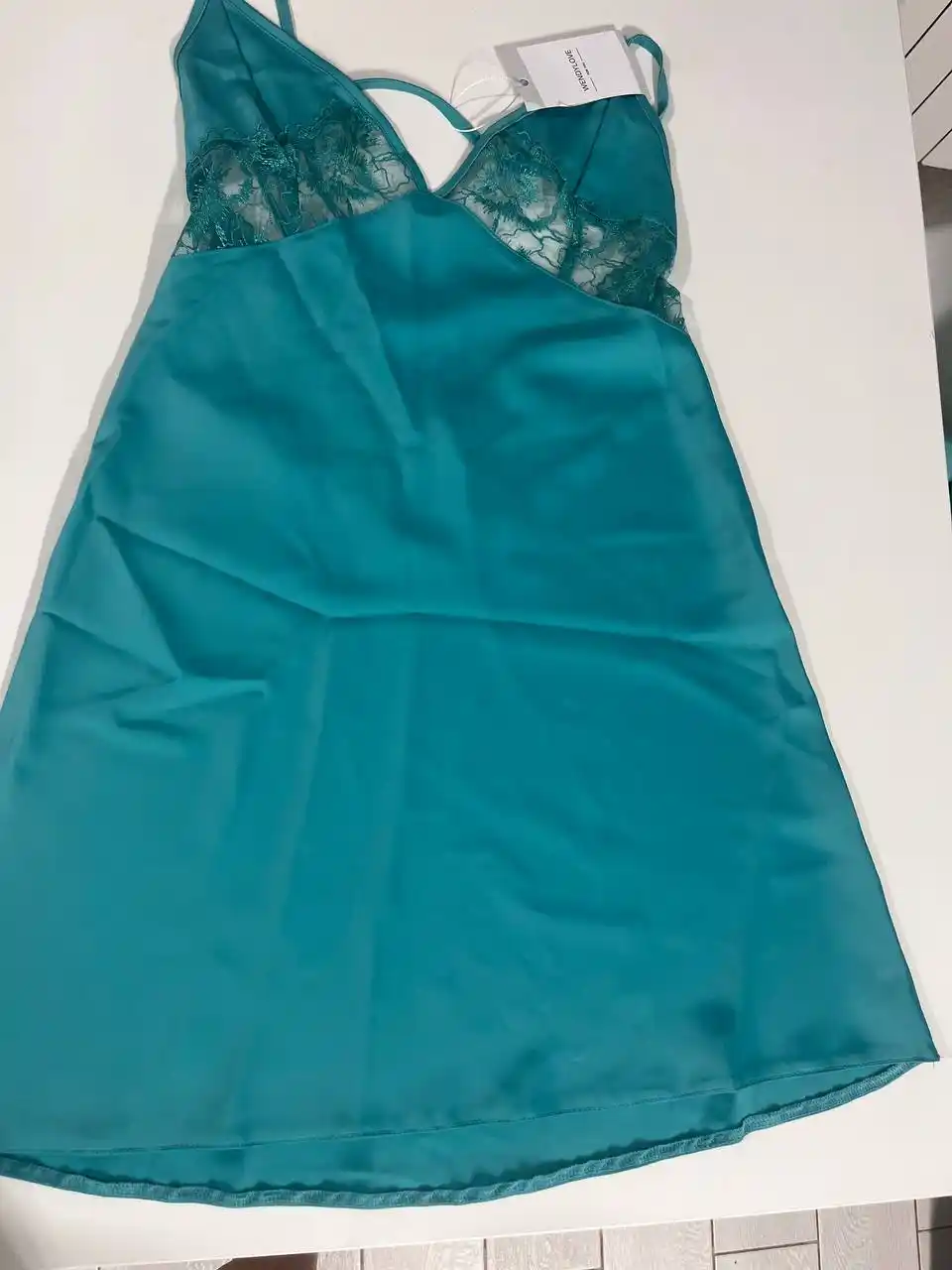 Халат и сорочка бирюзового цвета