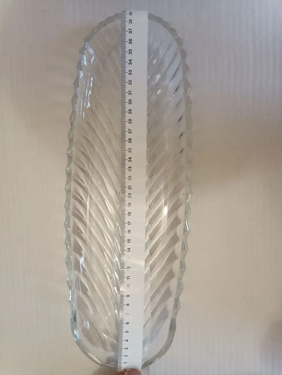 Стеклянное сервировочное блюдо селёдочница