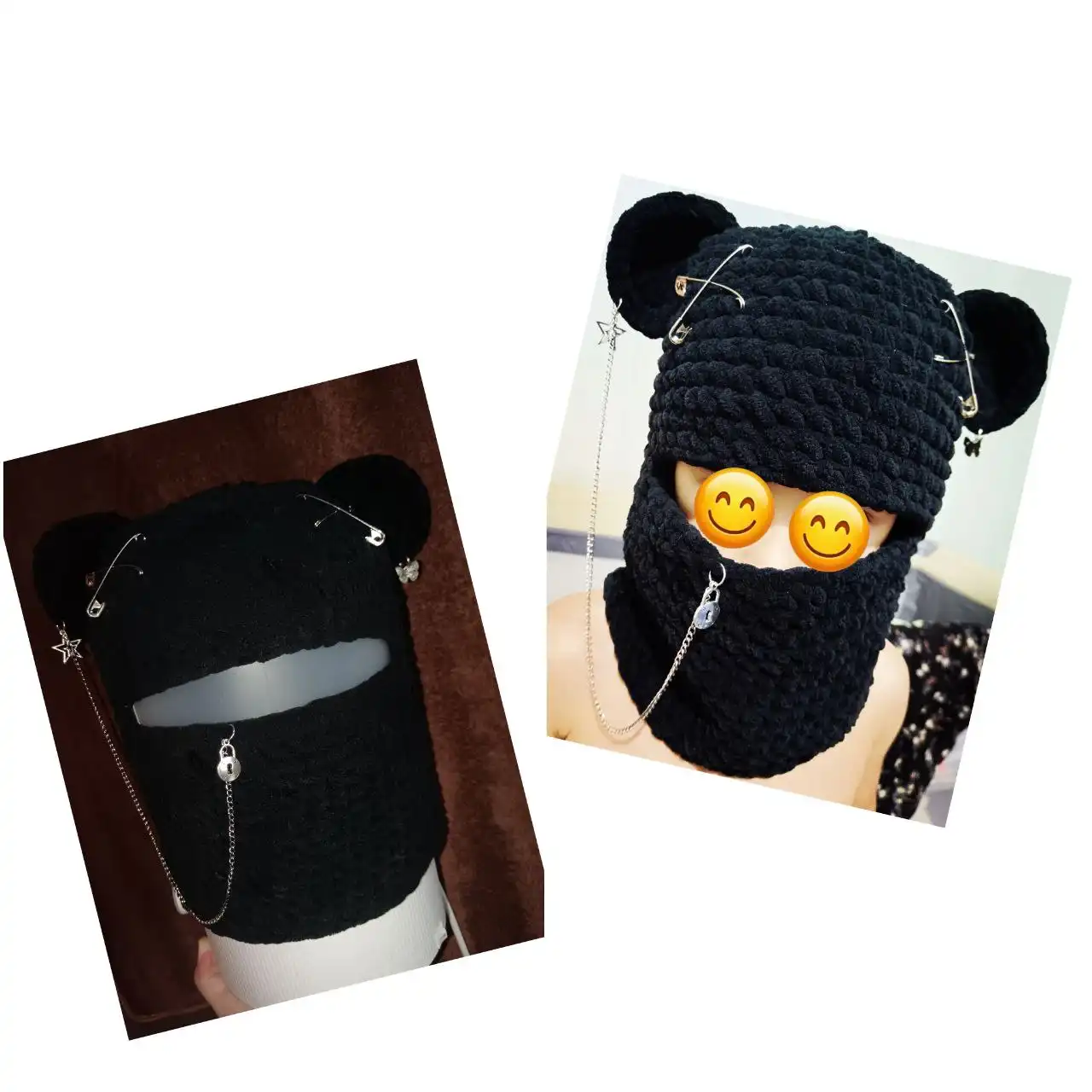 Тёплые плюшевые балаклавы ручной работы на флисе по вашим замерам