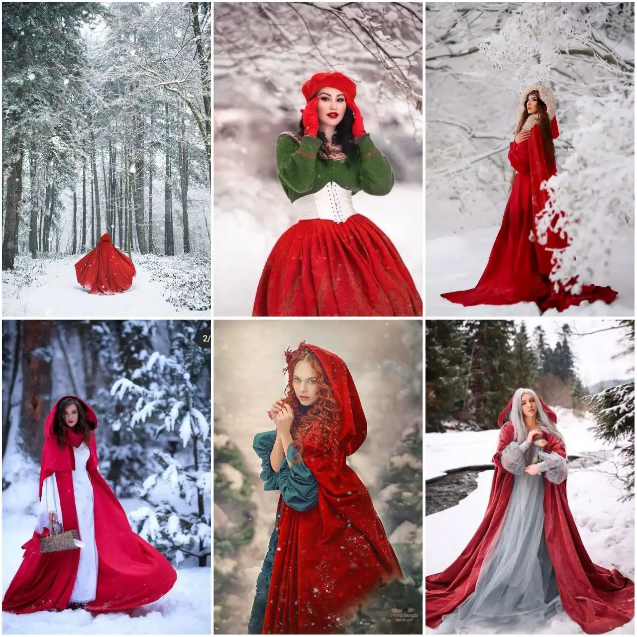 Зимняя сказочная фотосъёмка в лесу