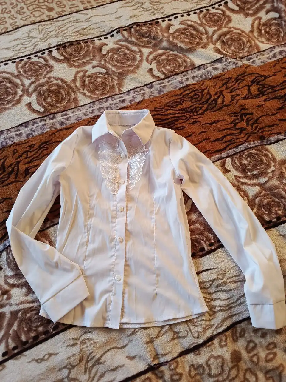 Блузка школьная для девочки размер 146-152