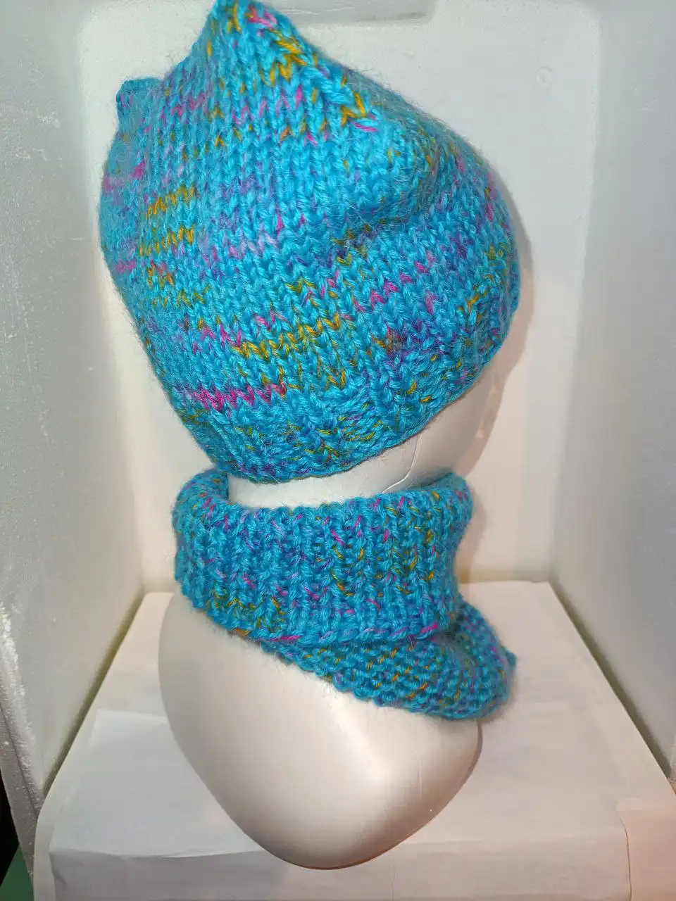 Комплект ручной работы из полушерсти с мохером - Головные уборы и аксессуары (Одежда) в Москва