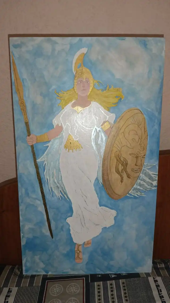 Картина "Древнегреческая богиня Афина" ручной работы - Картины (Хобби и отдых) в Москва