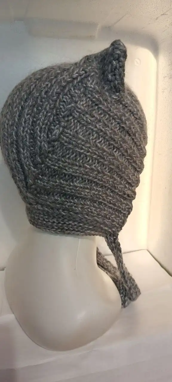 Шапочка ручной работы из полушерсти с мохером - Пуховики в Москва