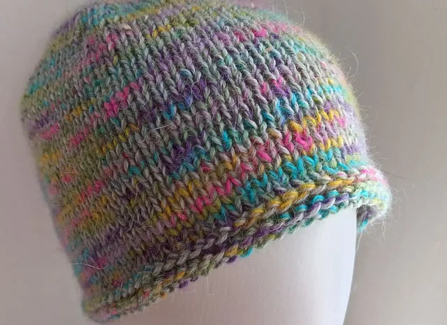 Шапочка ручной работы из шерсти с мохером - Одежда в Москва