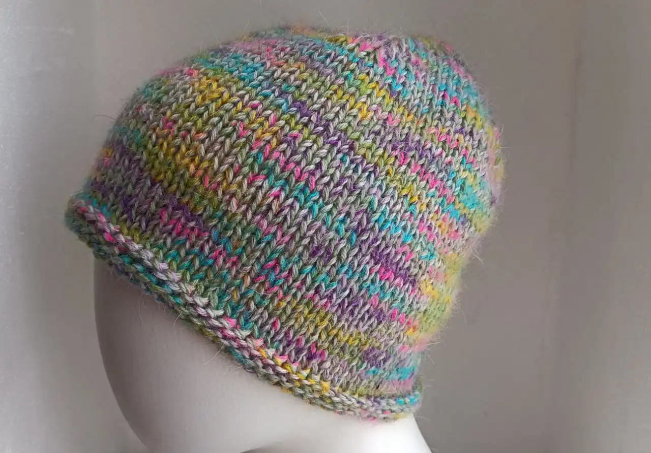 Шапочка ручной работы из шерсти с мохером - Головные уборы (Одежда) в Москва