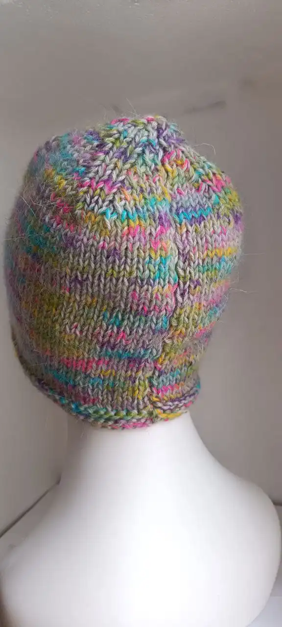 Шапочка ручной работы из шерсти с мохером - Головные уборы (Одежда) в Москва