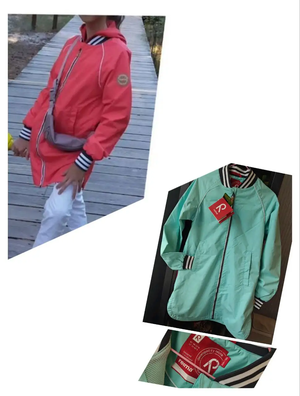 Куртка-плащ Reima цвет Тиффани - Верхняя одежда (Одежда) в Москва