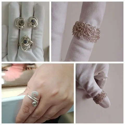 Кольца ручной работы из серебра - Барахолка в Москва