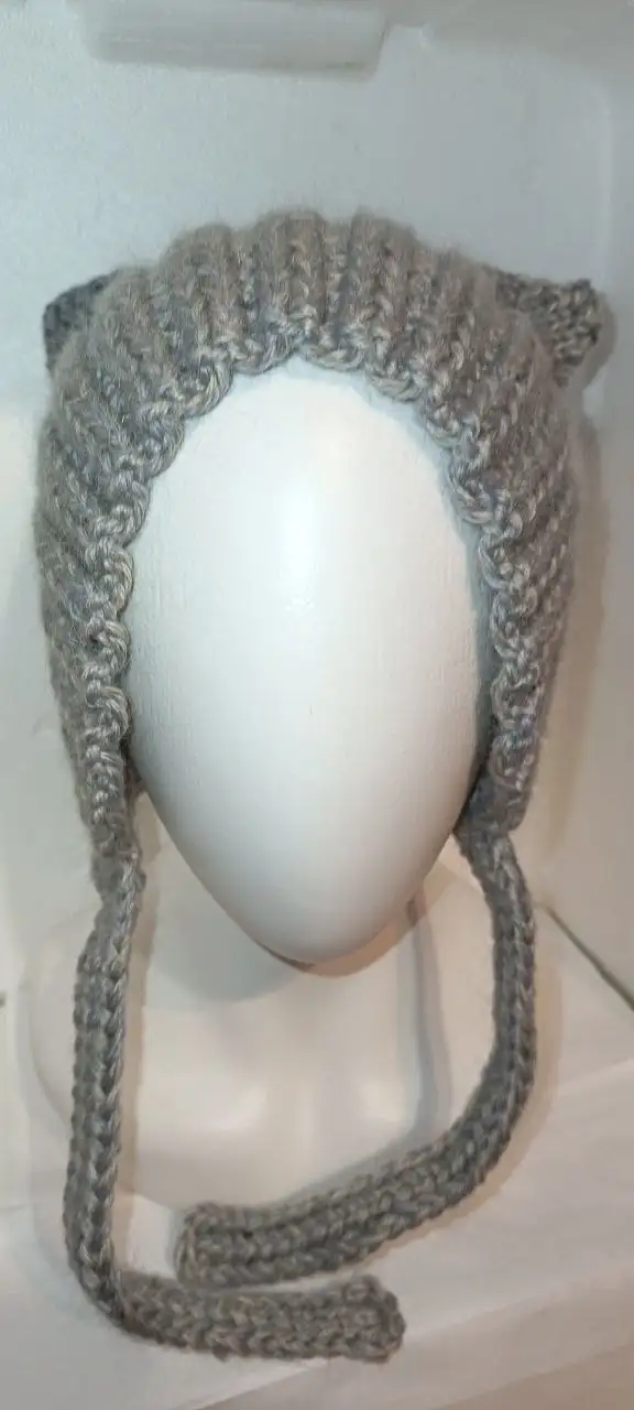 Шапочка ручной работы из полушерсти с мохером - Головные уборы (Одежда) в Москва