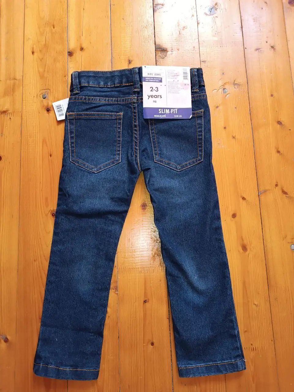 Джинсы Lupilu на молнии и крючке, в поясе утяжка, пять карманов, р. 98 - Одежда (Товары для детей) в Москва