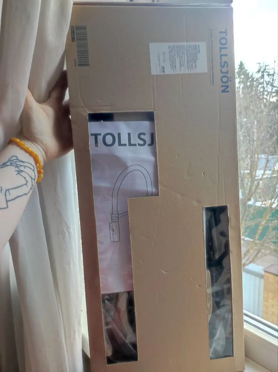 Кухонный смеситель IKEA TOLLSJON черный - Сантехника (Для дома и дачи) в Москва