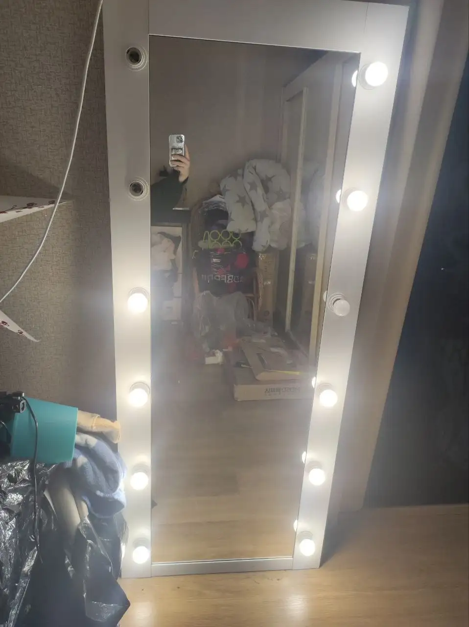 Самодельное гримерное зеркало с подсветкой - Для дома и дачи в Лобня