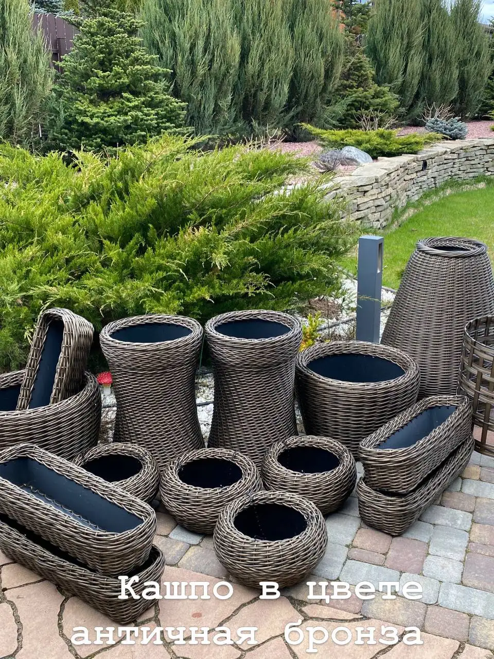 Продажа кашпо из ротанга - Кашпо (Для дома и дачи) в Москва