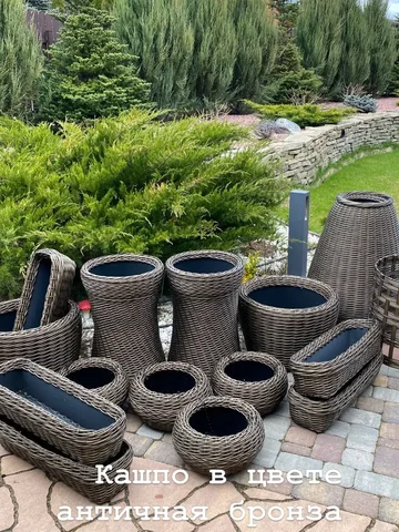 Продажа кашпо из ротанга - частное объявление в Москва