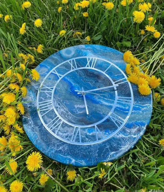 Настенные часы Галактика ручной работы из эпоксидной смолы - Шторы и карнизы в Москва