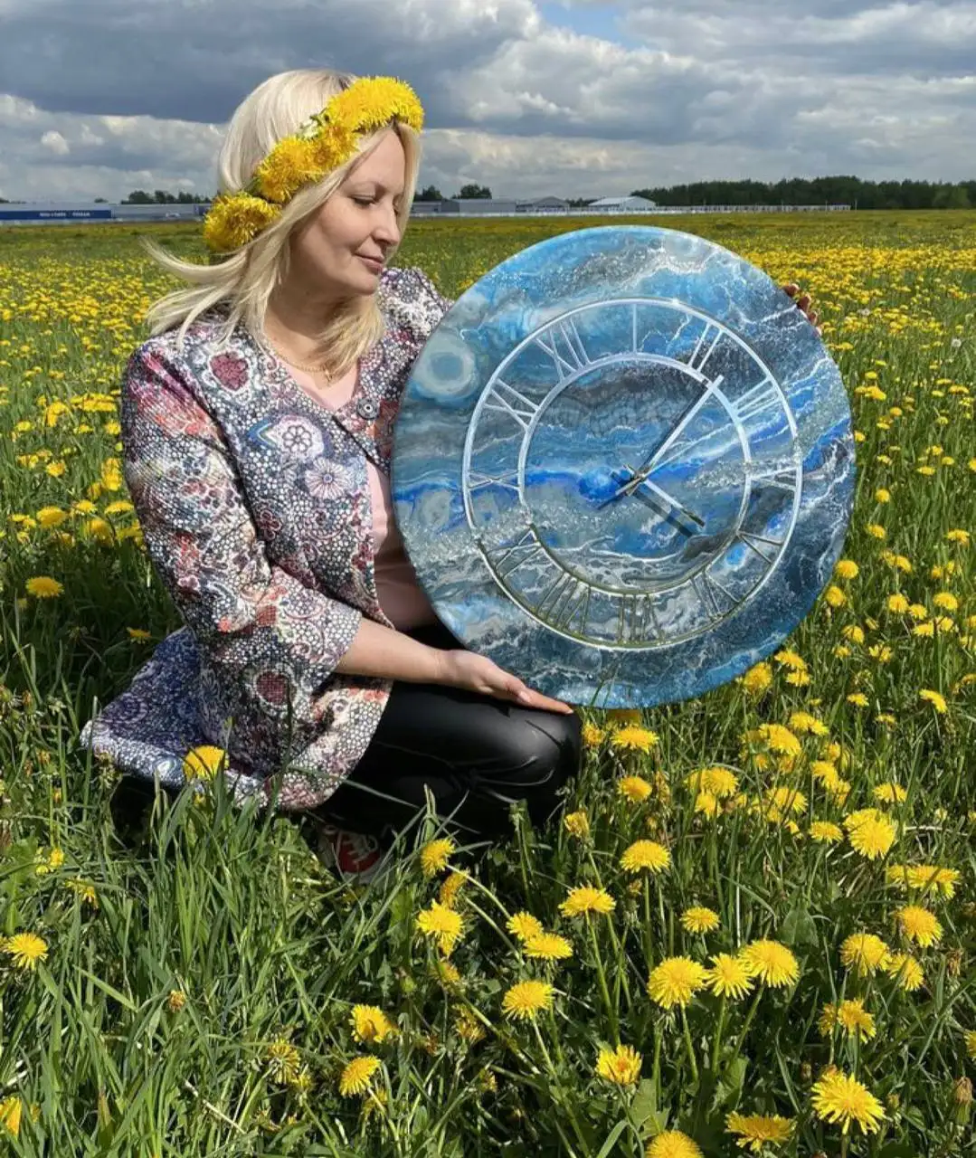 Настенные часы Галактика ручной работы из эпоксидной смолы - Декор и интерьер (Для дома и дачи) в Москва