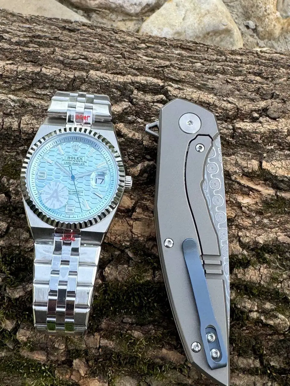 Часы Rolex и нож из дамасской стали - Барахолка в Москва