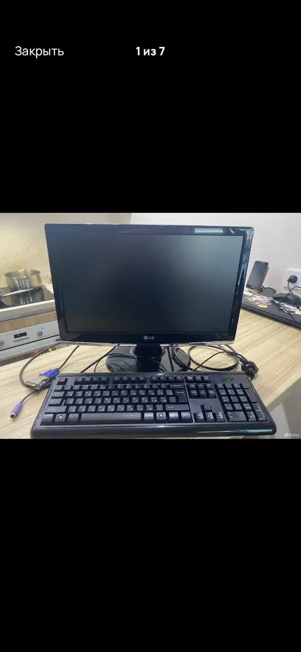 Продается монитор LG и клавиатура X7-G300 - Мониторы (Электроника) в Волгоград